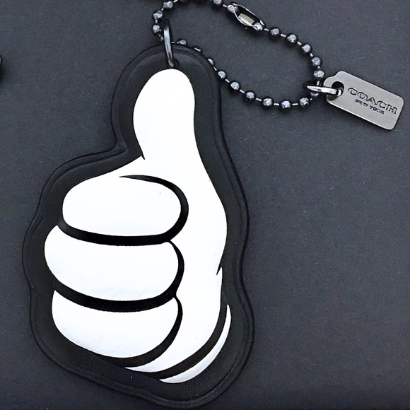 Coach Disney Mickey Thumbs Up Hangtag Bag Charm - Picture 3 of 6